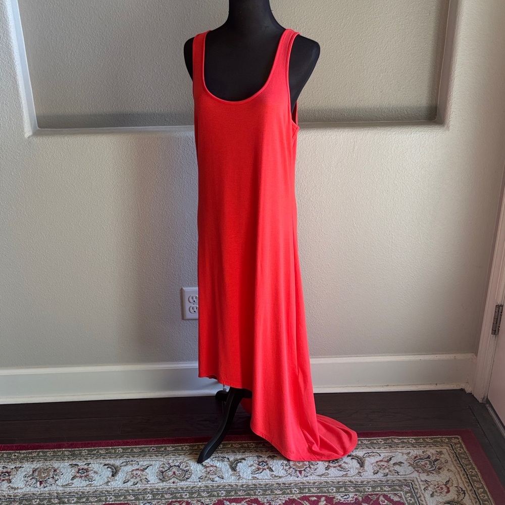 Michael Kors Size 10 Orange Asymmetrical Dress